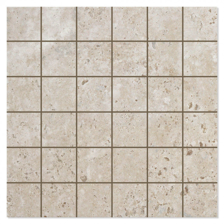 Mosaik Klinker Stenhamra Grå Mat 30x30 (5x5) cm-0